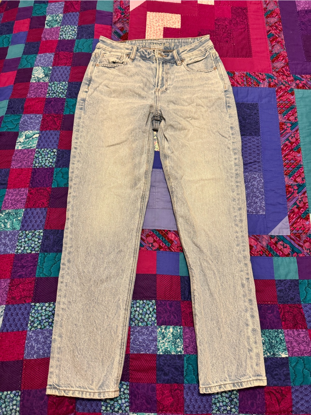 American Eagle Outfitters Light Wash Straight Leg Jeans